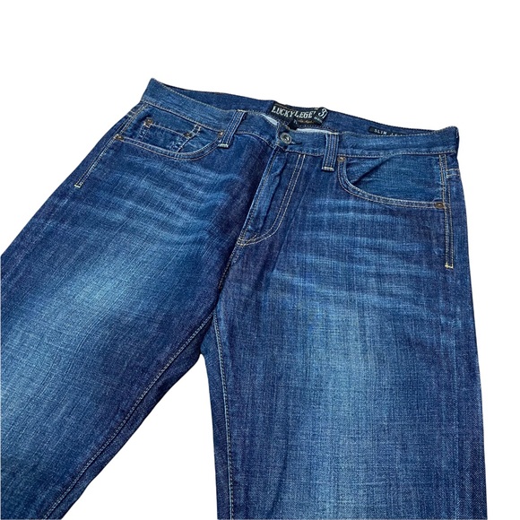 Lucky Brand Other - Lucky Brand Slim Straight Jeans Dark Wash mens 31x32 Regular Fit